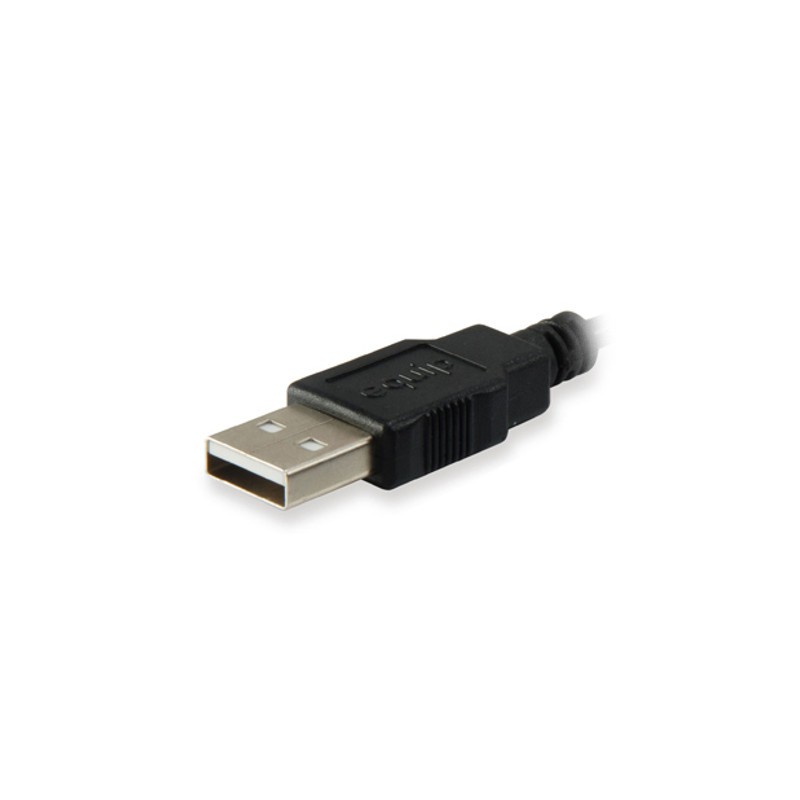 Cabo de extensão USB 2.0 Equip 128850 Cabo para macho para cabo para fêmea - Detalhe dos conectores - Item3