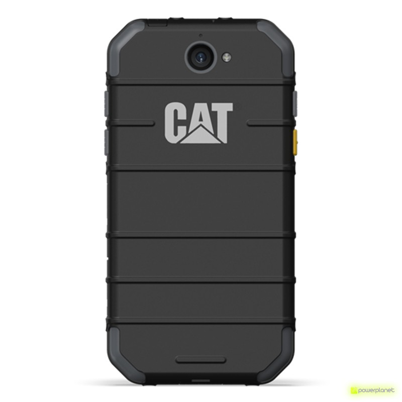 CAT S30 4G Dual SIM Preto sem selo, robusto e resistente, corpo emborrachado com botões físicos, tela com gotas de água exibida e bordas reforçadas - Item1