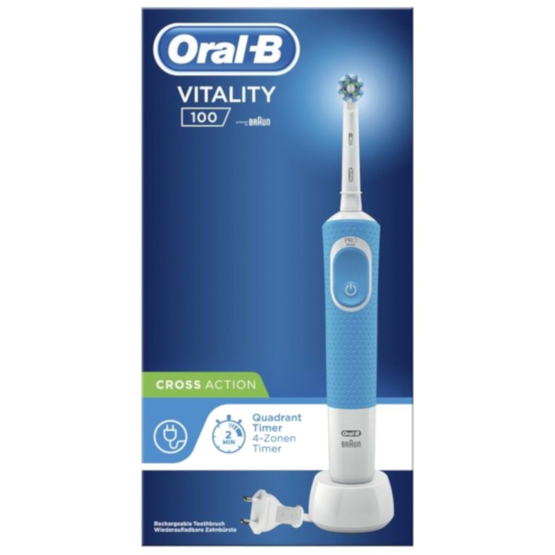 Escova de dentes Oral-B Vitality D100 CrossAction Azul - Item2