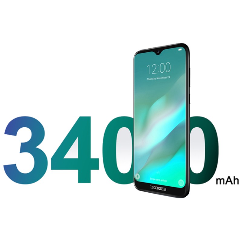 Doogee Y8 3Go/16Go avec écran bord à bord et encoche goutte, bords fins, affichage nocturne étoilé vibrant, design noir élégant et compact - Ítem6