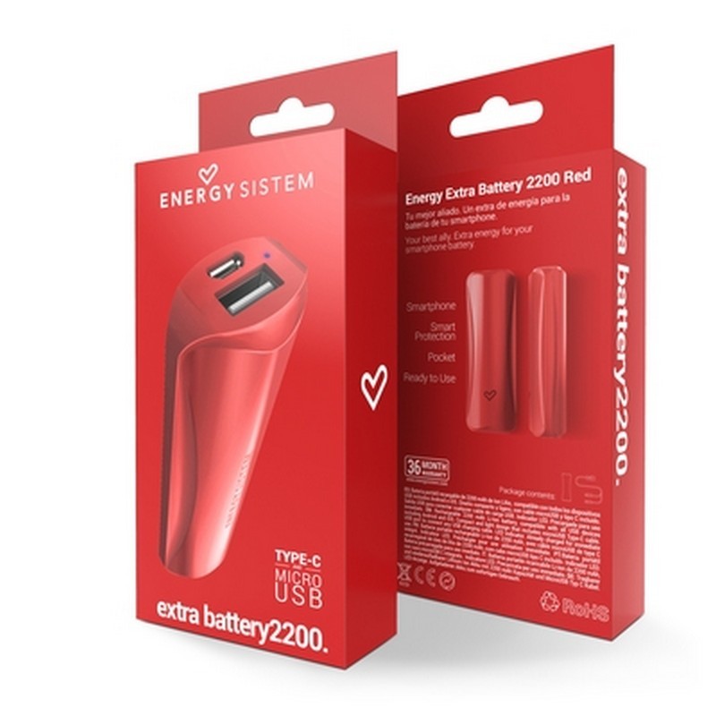 Energy Extra Battery 2200mAh Red - Ítem5