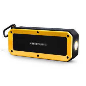Energy Outdoor Box Bike - Altifalante Bluetooth - Microfone - Função Mãos Livres - Leitura MicroSD - Bluetooth 4.1 - Rádio FM - AUX 3.5 mm - Autonomia 16 Horas - Lanterna LED - Diâmetro Ajustável entre 20 e 28 mm - Design Resistente a Quedas e Salpicos