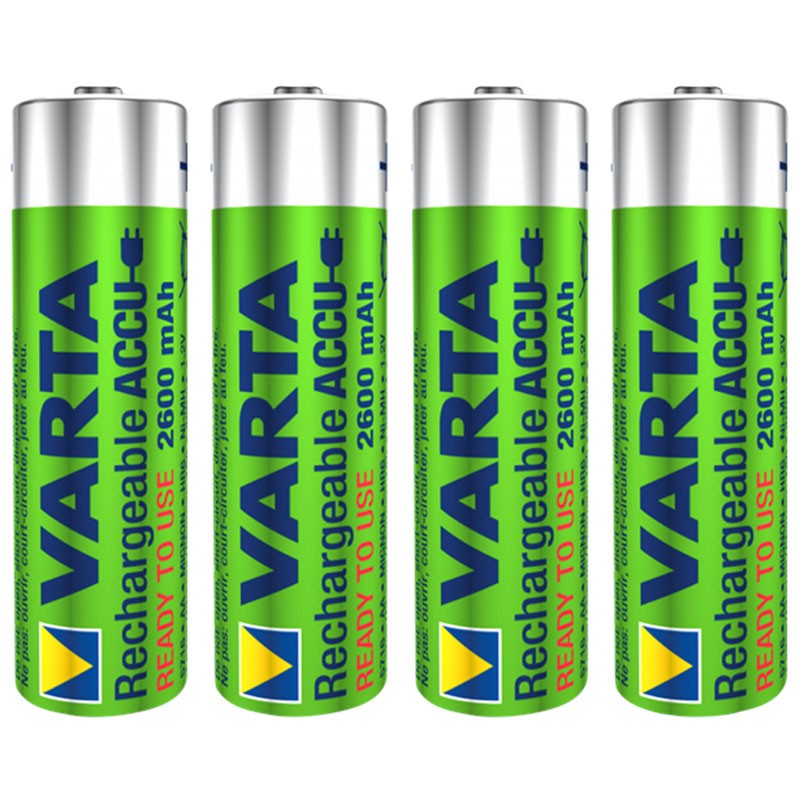 Pack 4x Rechargeable Batteries Varta AA ACCU Power 2600 mAh NiMH - Ítem2