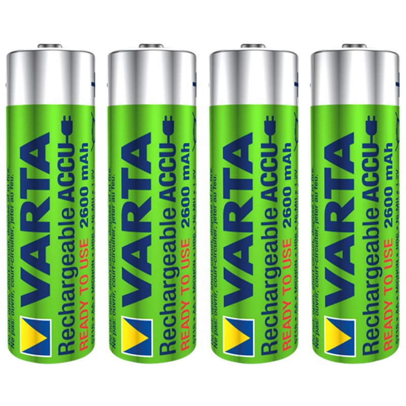 Pack 4x Pilas Recargables Varta AA ACCU Power 2600 mAh NiMH - Ítem2