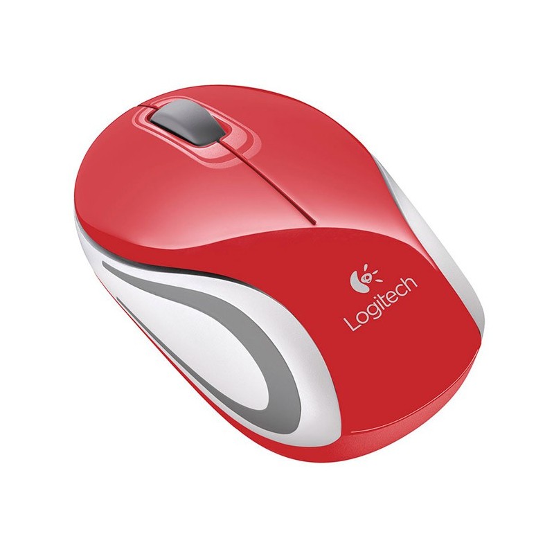 Mini Souris Sans Fil Logitech M187 Rouge - 100 DPI - Ítem1