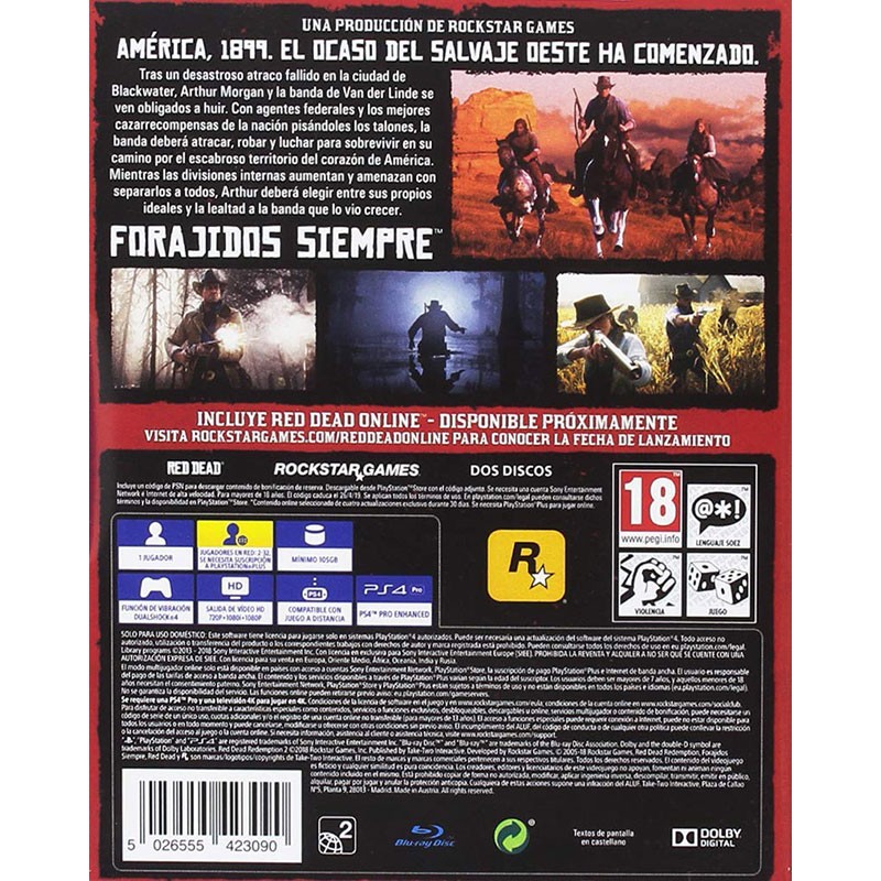 Red Dead Redemption 2 Playstation 4 - Item1