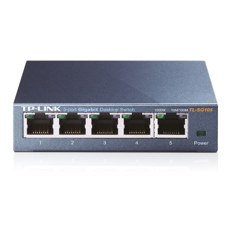 TP-Link TL-SG105 vers Desktop Switch 5-port 10/100/1000 Mbps - Ítem