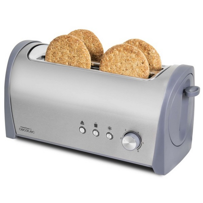 Tostadora Steel and Toast 2L - Plan general de la tostadora (4 tostadas simultáneas)