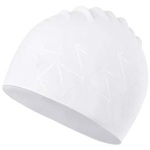 Bonnet de Bain en Silicone Xiaomi 7th Blanc Géométrique