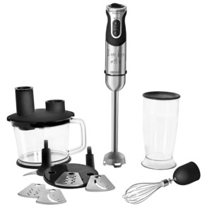 Batidora Powerful Titanium 1000 Pro - Imagen con todos los accesorios que incluye