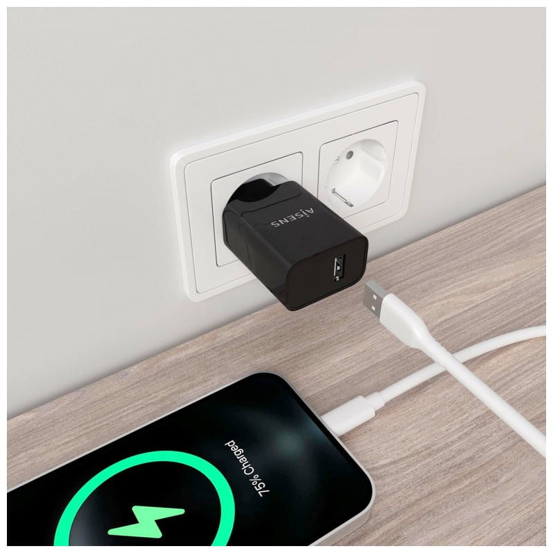 Carregador de Alta Eficiência Aisens 10.5W 1xUSB Preto - Item4