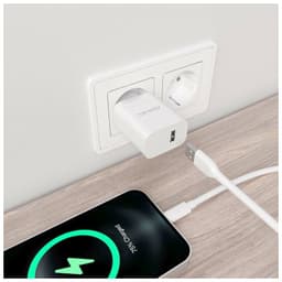 Carregador de alta eficiência Aisens 10.5W 1xUSB Branco imagem real