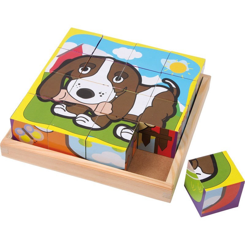Puzle de cubos Mascotas