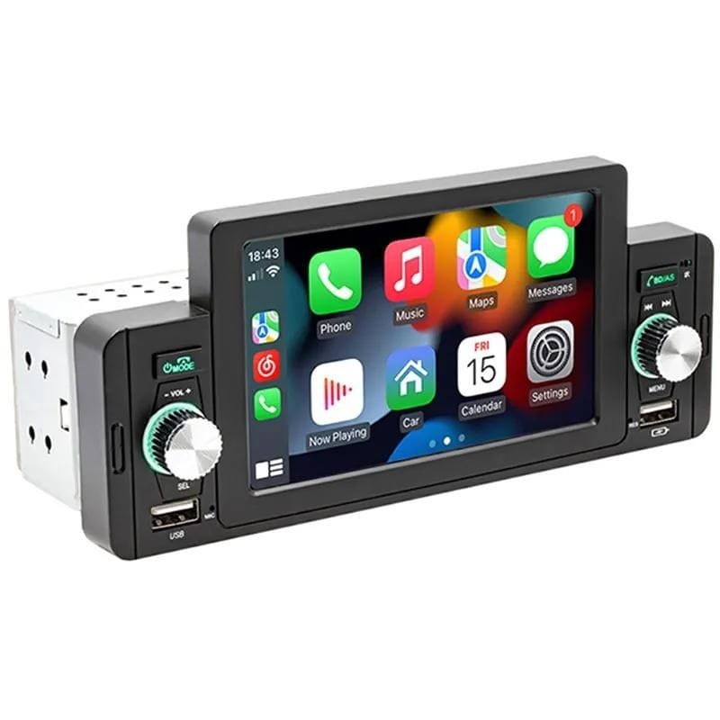 SWM 160C Bluetooth/Carplay/USB Preto - Autorádio 1 DIN - Classe A Refurbished - Item