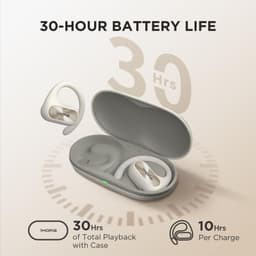 1More Fit SE Open TWS Blanco - Auriculares Bluetooth hasta 30 h de autonomía