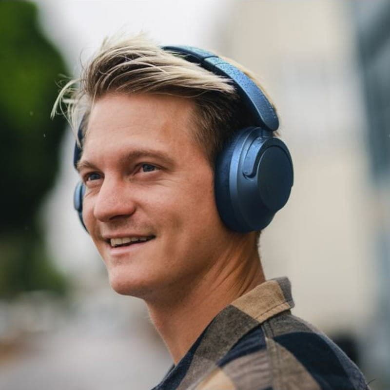 Frontale de 1More SonoFlow ANC Bleu - Écouteurs Bluetooth
