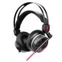 1More Spearhead VR Gaming 7.1 - Gaming Headset - Headphones viewed from the front; red LED lighting - Item