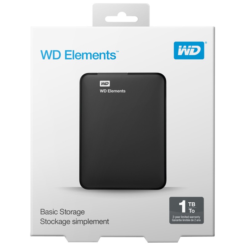 Disco duro externo 1TB Western Digital Elements 2.5 