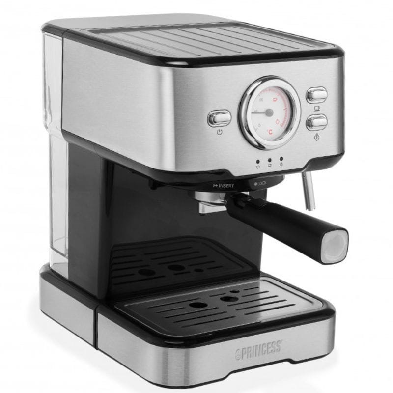 Princess 249412 Manual 1100W 1,5L Negro, Acero inoxidable - Cafetera Espresso - Ítem