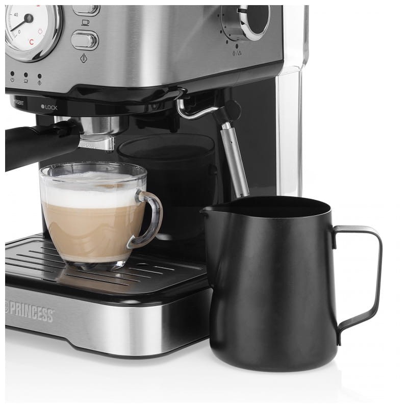 Princess 249412 Manual 1100W 1,5L Noir, Acier inoxydable - Cafetière Espresso - Ítem1