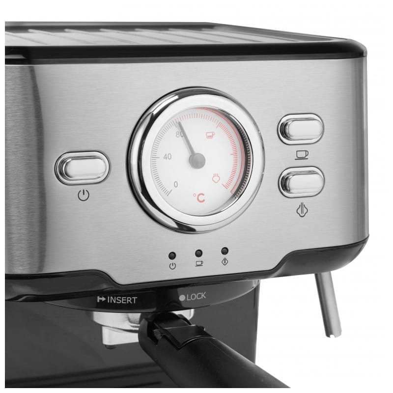 Princess 249412 Manual 1100W 1,5L Noir, Acier inoxydable - Cafetière Espresso - Ítem4