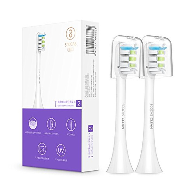 2x Recambio Xiaomi SOOCAS X1 Electrical Toothbrush - Recambios Compatibles con Cepillos SOOCAS - Sistema 3D - Certificación FDA - 0.152 mm - Ítem6