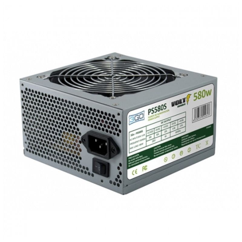 Fuente de alimentación 3GO PS580S 580W Gris - Ítem