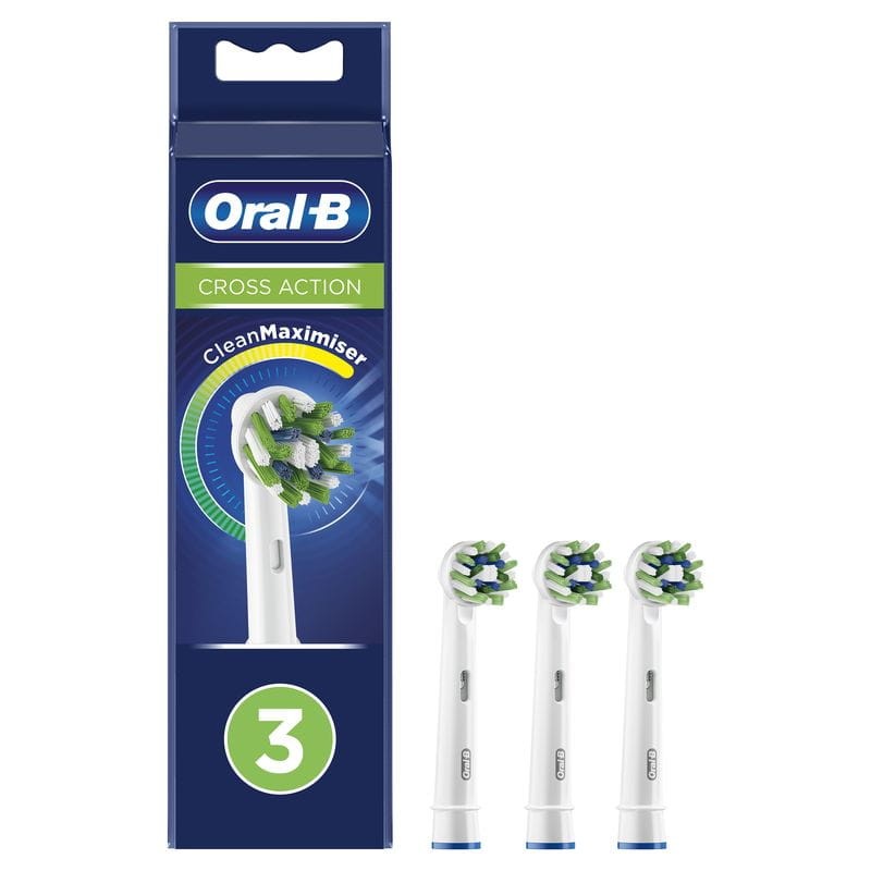 3 x cabeças de substituição Braun Oral-B CrossAction branco - Item4