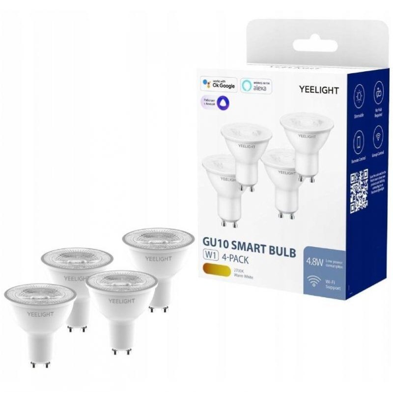 Pack x4 Yeelight Smart Bulb GU10 W1 LED Dimmer - Ampoule Intelligente - Ítem1
