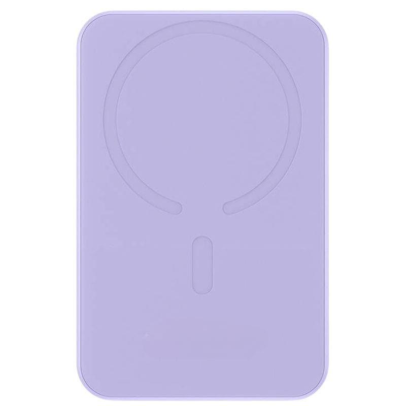 Baseus Power Bank Mini 5000mAh Roxo compatível com MagSafe - Carregamento rápido de 20W e cabo C incluído - Item