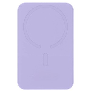 Power Bank Mini 5000mAh Baseus compatible con MagSafe Morado - Carga rápida 20W y Cable tipo C incluido