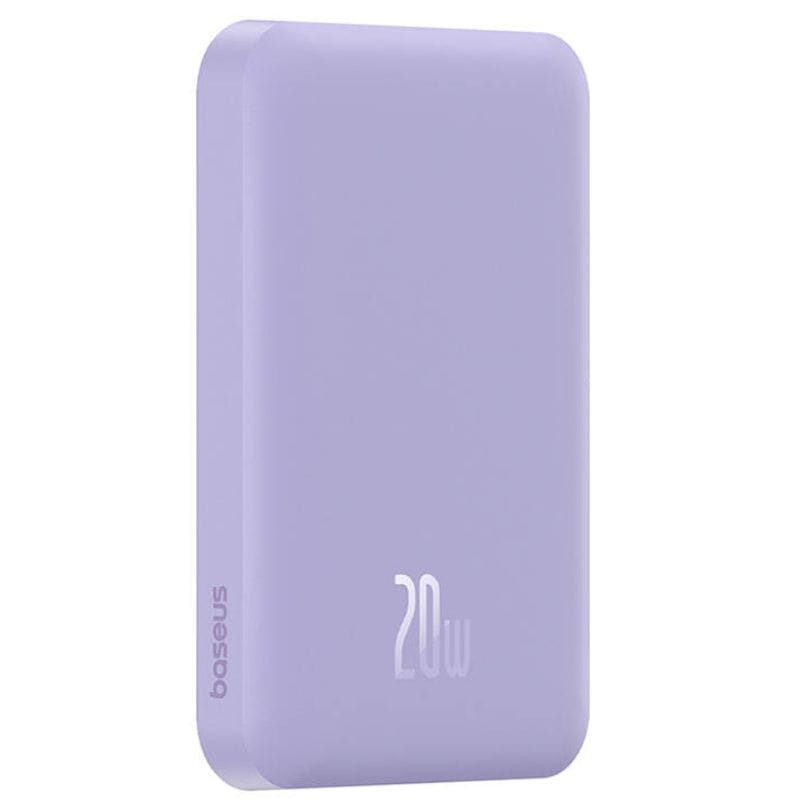 Baseus Power Bank Mini 5000mAh Roxo compatível com MagSafe - Carregamento rápido de 20W e cabo C incluído - Item2