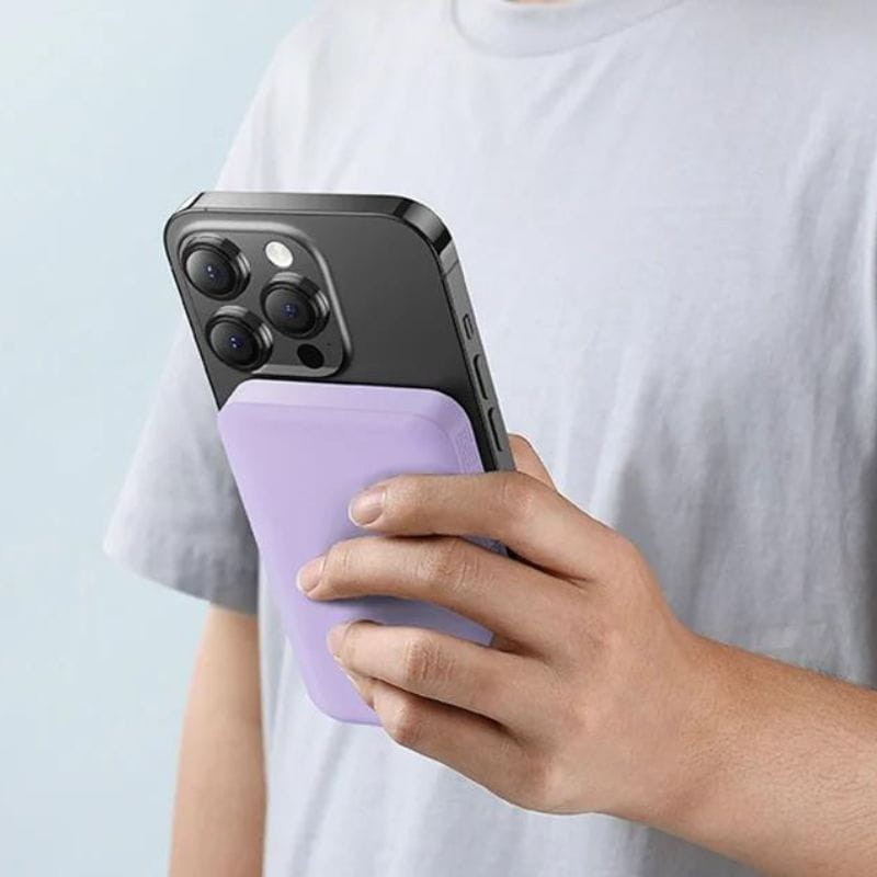 Baseus Power Bank Mini 5000mAh Roxo compatível com MagSafe - Carregamento rápido de 20W e cabo C incluído - Item4