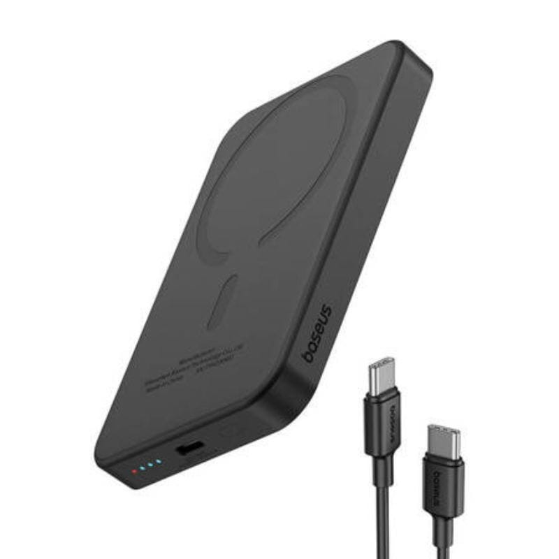 Power Bank Mini 5000mAh Baseus 5000mAh Compatible MagSafe Noir - Charge rapide 20W et câble C inclus - Ítem4