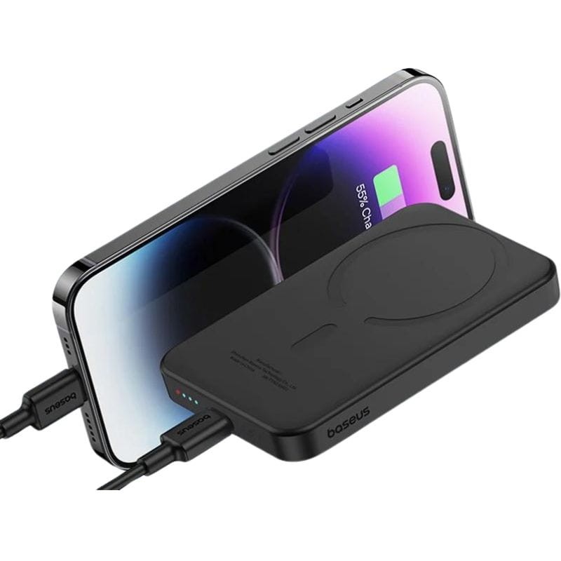 Power Bank Mini 5000mAh Baseus 5000mAh Compatible MagSafe Noir - Charge rapide 20W et câble C inclus - Ítem5