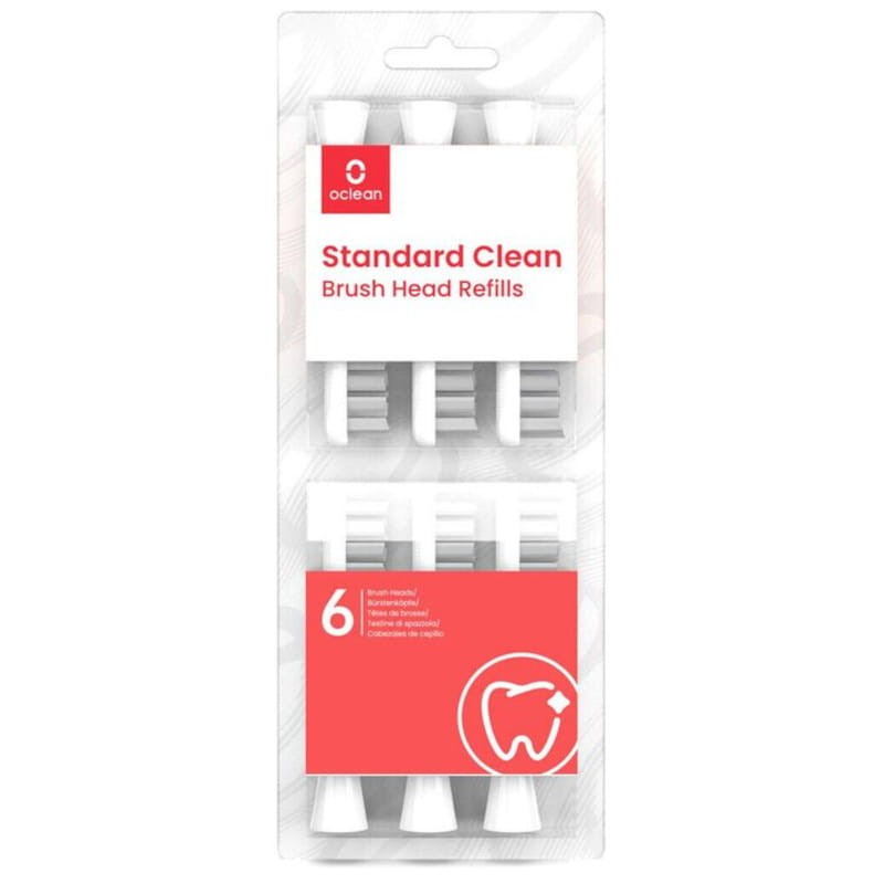 6x Cabezal Estándar de Cepillo Xiaomi Oclean W06 Blanco - Ítem1