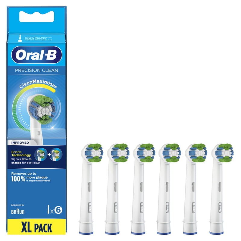 Cabezales de cepillo de repuesto compatibles Oral-B – Variedad de 6  unidades genéricos | Cabezales de cepillo eléctrico con cerdas Dupont |  Cabezales