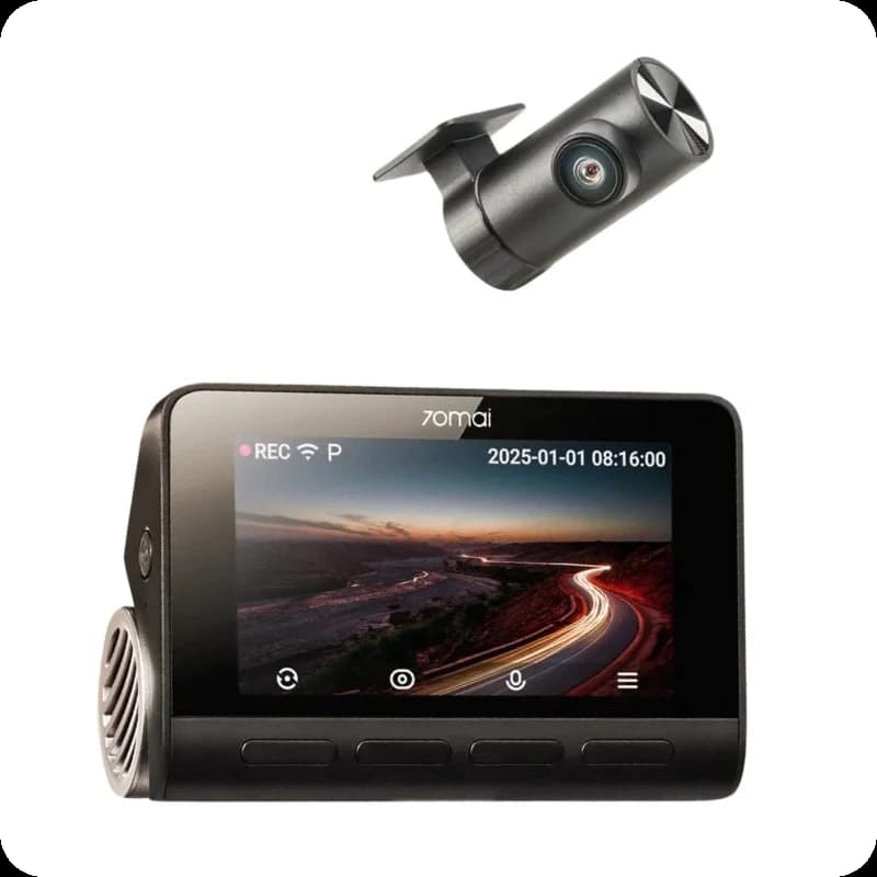 70mai Dash Cam 4K A810S + Cámara Trasera 70mai RC24