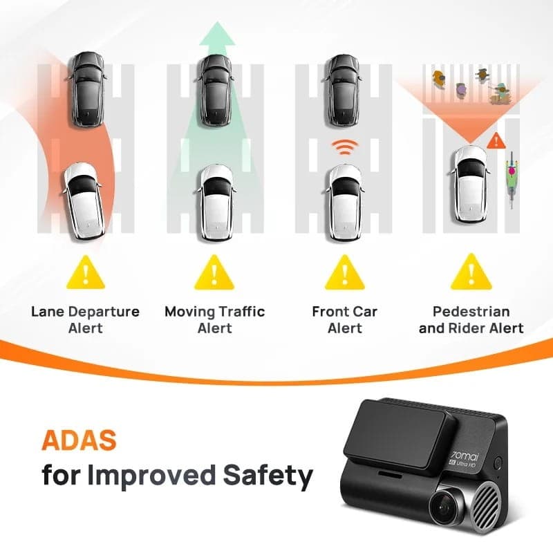 70mai Dash Cam 4K A810S + Cámara Trasera 70mai RC24 - ayudas a la conducción