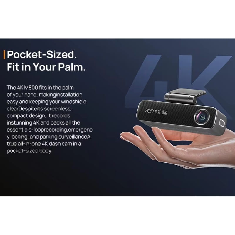 70mai Dash Cam M800 4K HDR - Item1