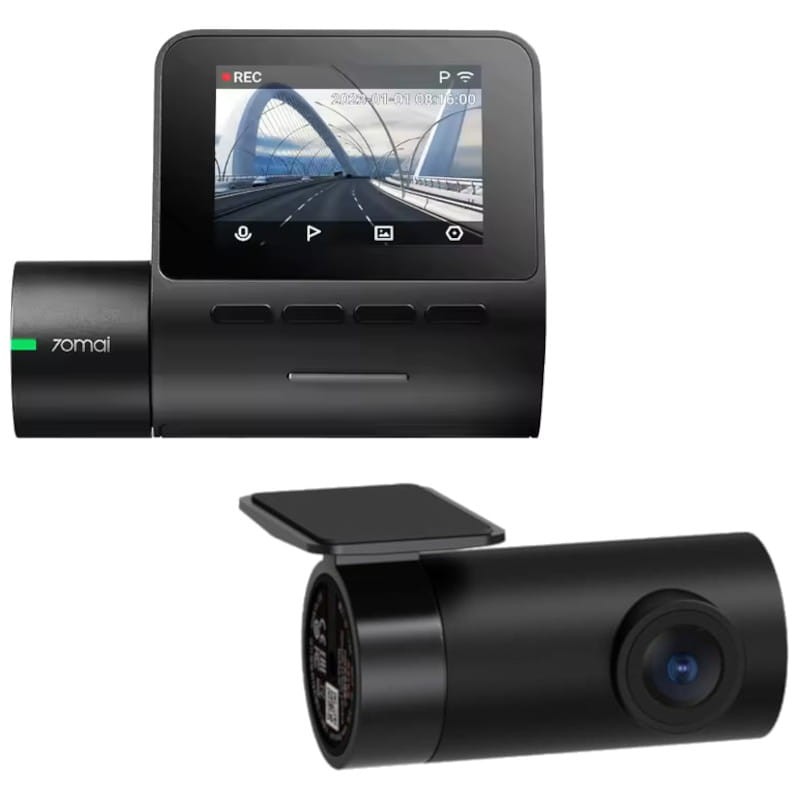 70mai Kit Dash Cam A200 Negro + Cámara Trasera 70mai RC11 Negro - Cámara para Coche - Ítem