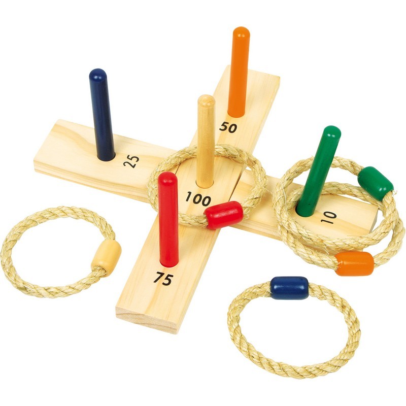 Juego de lanzamiento con aros