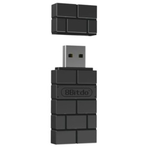 8Bitdo Adaptateur Gaming Sans Fil 2 Noir - Nintendo Switch / Android TV / Windows / MacOS / Raspberry Pi 3B+ / 3B / 2B