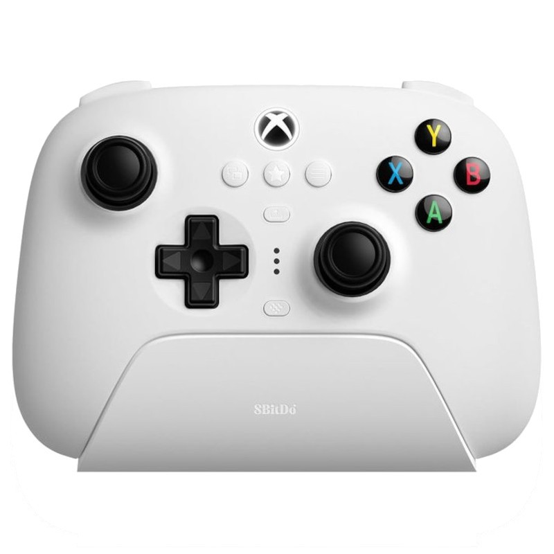 Gamepad 8BitDo Ultimate 3 Bluetooth/2.4G/Cabo com Adaptador + Base de Carregamento Branco - Controlador para Xbox/Smartphone/PC - Item