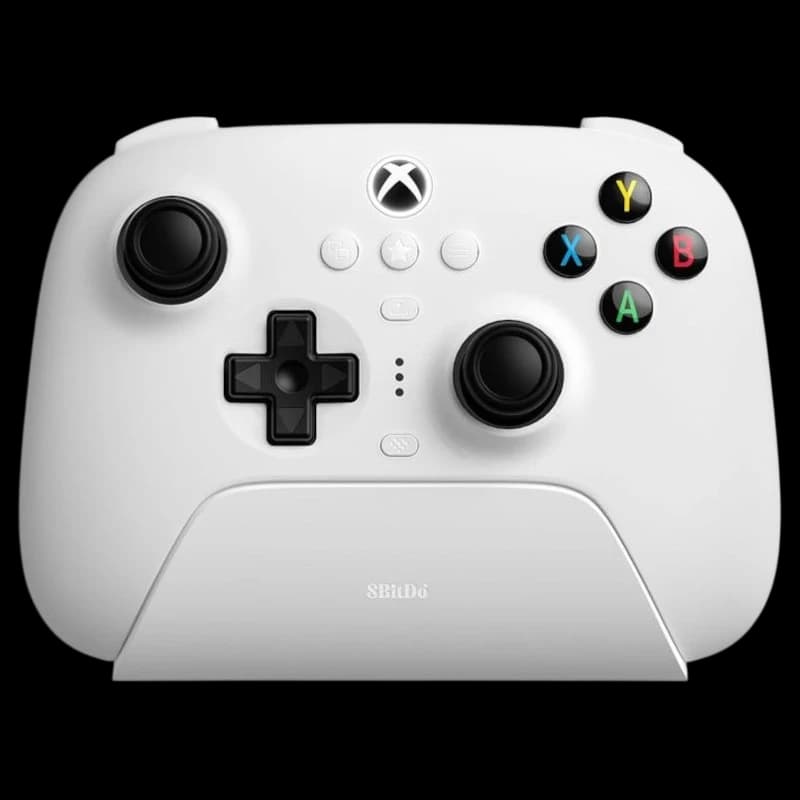 Gamepad 8BitDo Ultimate 3 Bluetooth/2.4G/Cable con adaptador + base de carga Blanco - Mando Para Xbox/Smartphone/PC