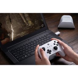 Gran calidad Gamepad 8BitDo Ultimate 3 Bluetooth/2.4G/Cable con adaptador + base de carga Blanco - Mando Para Xbox/Smartphone/PC