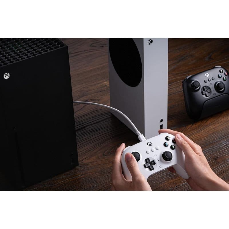 Consolas de Gamepad 8BitDo Ultimate 3 Bluetooth/2.4G/Cable con adaptador + base de carga Blanco - Mando Para Xbox/Smartphone/PC