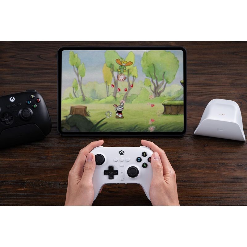 Gamepad 8BitDo Ultimate 3 Bluetooth/2.4G/Cabo com Adaptador + Base de Carregamento Branco - Controlador para Xbox/Smartphone/PC - Item8