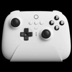 Gamepad 8BitDo Ultimate Bluetooth/2.4G con adaptador + base de carga Blanco - Mando Nintendo Switch/Smartphone/PC