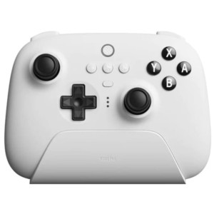 Manette de jeu 8BitDo Ultimate Bluetooth 5.0 avec base de chargement blanc - Manette Nintendo Switch/PC